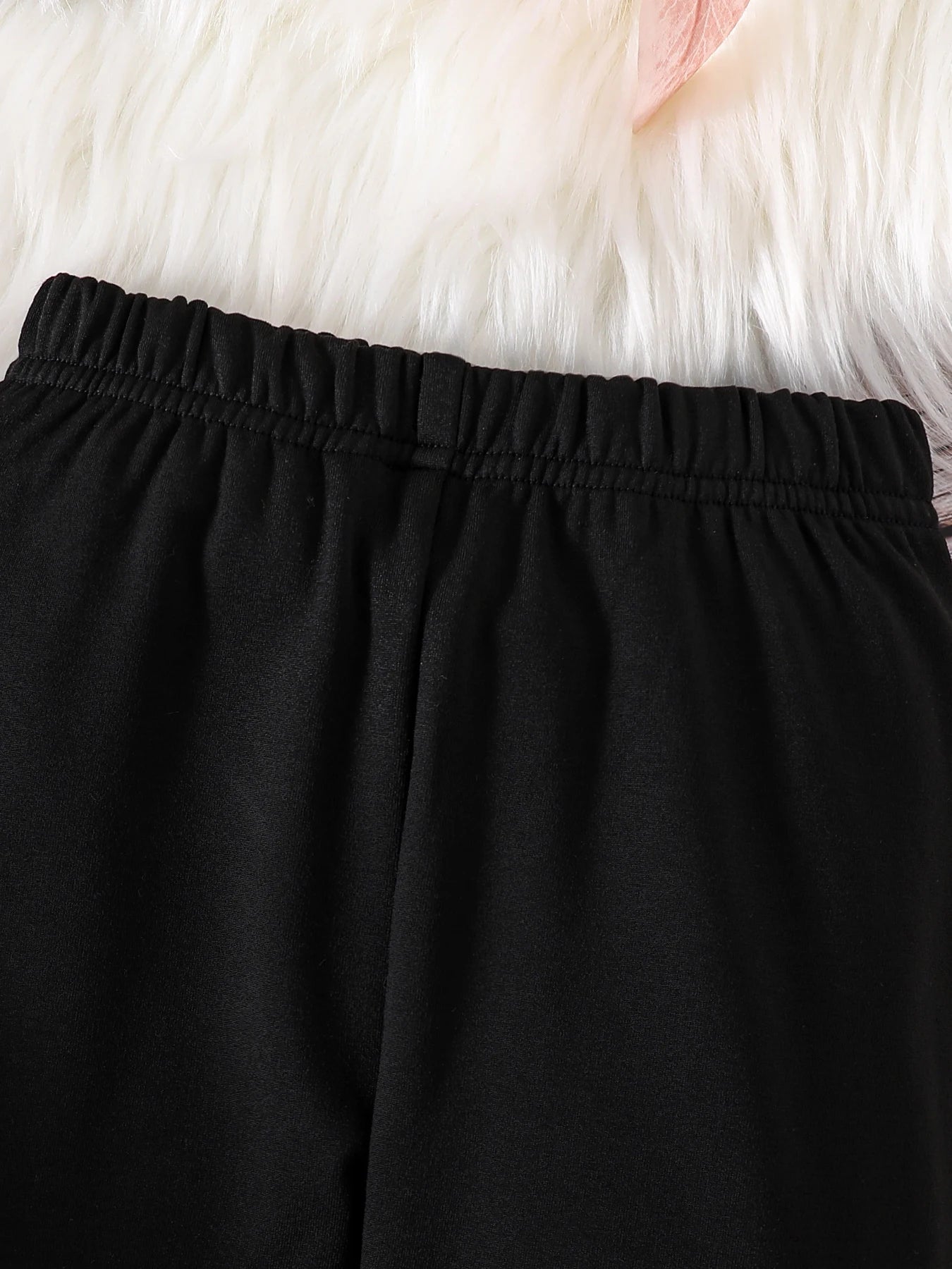 Spring and Winter Girls Fashion Home Casual 2-Piece Micro Stretch Warm Comfortable Love Plush Hooded Top + Stretch Tight Pants