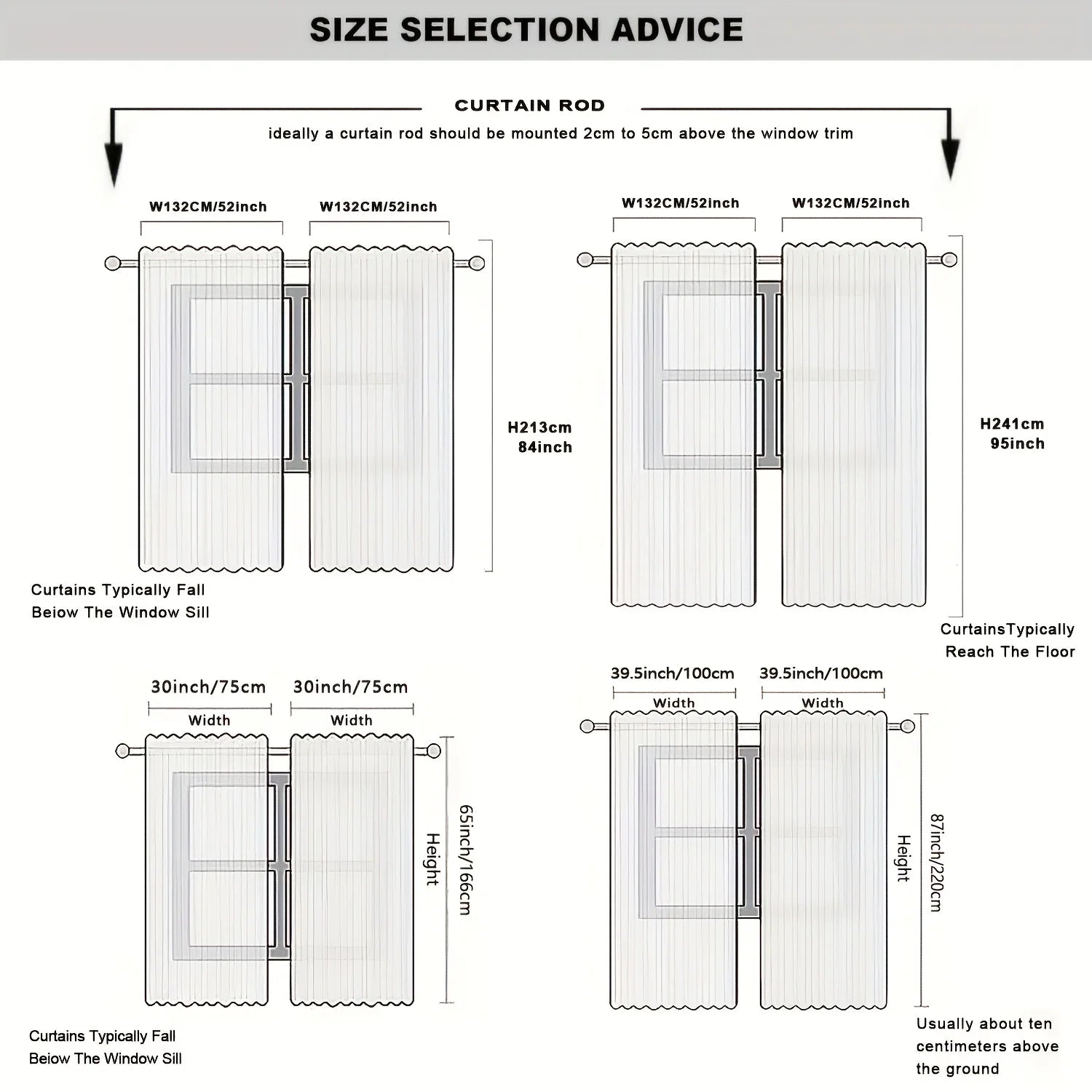 2PC Bohemian African Print Curtains - Colorful Ethnic Art Rod Pocket Drapes, for Living Room & Bedroom Decor