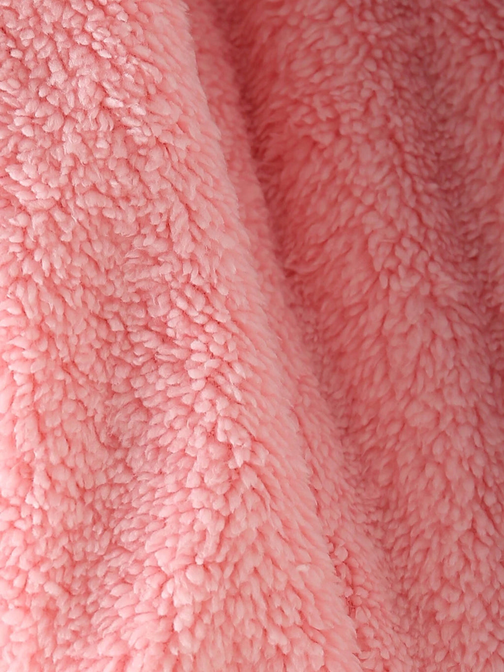 Young Girl Fuzzy Trim Hooded Teddy Lined Jacket