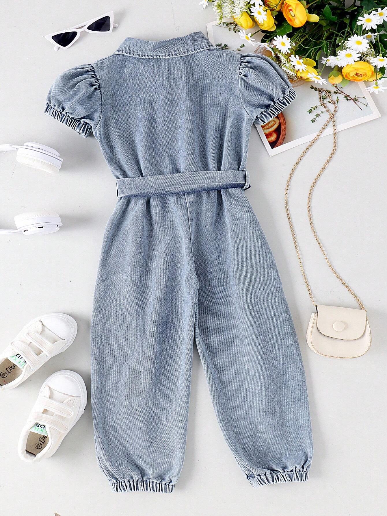 Young Girl 2Pcs/Set Jumpsuit Section, Summer