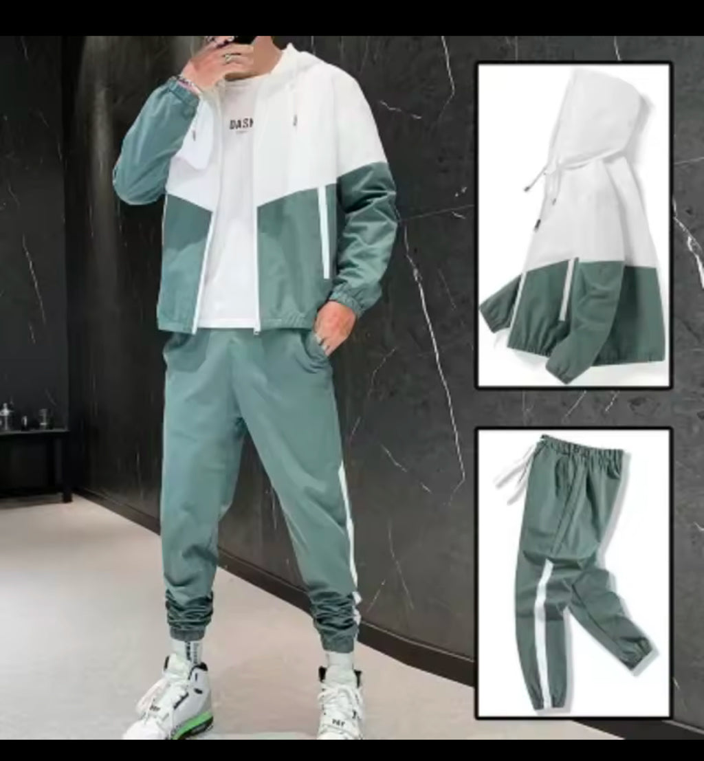 2025 Men's Tracksuit Casual Jogger Hooded Sportwear