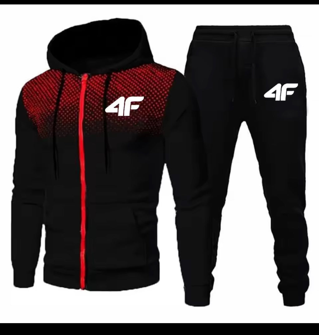 Men's Tracksuit Hooded Casual Jogger set