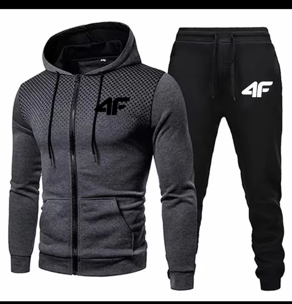 Men's Tracksuit Hooded Casual Jogger set